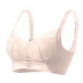 thumbnail image 2 of Bixock Push Up Bra for Women No Underwire Wireless Bra Lace Splicing Lift Support Breathable Abjustable Straps Everyday Casual Comfortable Women Under Wear, 2 of 7