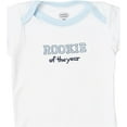 thumbnail image 2 of Luvable Friends Baby Boy Cotton Bodysuits 5pk, Baseball, 3-6 Months, 2 of 6