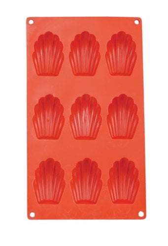 Anderson's Baking Nonstick Silicone 9-Cup Madeline Pan Baking Mold Mrs 