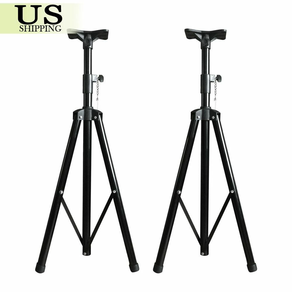 2x Pro Audio DJ Heavy Duty PA Speaker Adjustable Tripod Pole Mount