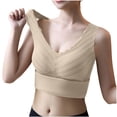 thumbnail image 4 of Women Thermal Sleeveless Camisole Built-in Bra Fleece Lined Warm V Neck Tank Top Solid Color Stretchy Slim Fit Winter Layering Underwear Vest, 4 of 5