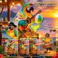 thumbnail image 2 of Tropical Desktop Light Statue, Tropical Island Parrot Tabletop Lamp with Cocktail Decor Accent, Warm Indoor Accent Lighting for Home Bar and Workspace （Captain Parrot）, 2 of 8