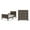 Brushed Truffle, variant on Child Craft Woodland Toddler Bed and Dresser Bedroom Set, Low to Ground Design, Brushed Cotton, 2-Piece