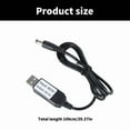 thumbnail image 5 of USB 5V2A to 6V DC5.5x2.1mm Power Cable for Battery Operated Electronics 5.5x2.1mm Power Supply Cord, 5 of 7