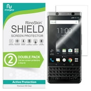 (2-Pack) RinoGear BlackBerry KEYone Screen Protector Case Friendly Accessories Flexible Full Coverage Clear TPU Film