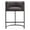 Pebble and Black, variant on Manhattan Comfort Cosmopolitan 25.5" Faux Leather Counter Stool in Pebble