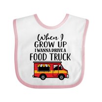 Inktastic Future Food Truck Driver Boys or Girls Baby Bib