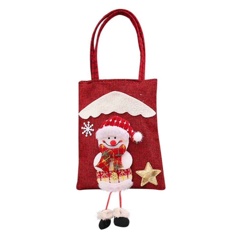 Details about   New CHRISTMAS Reusable Gift Tote Bag 19" X 18" X 7" Merry & Bright Red & Black