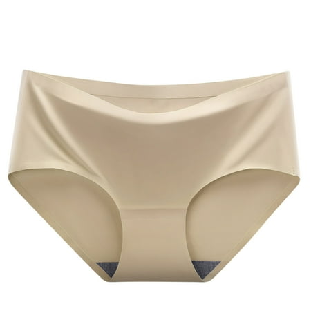 Kmdttou Underwear Women Pack Sexy Lace High Cut Panties Comfort Bikini Panty Stretch Underpants Breathable Ladies Briefs (Available in Plus Size) Beige-M