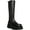 Black, variant on Womens Esma Suede Tall Knee-High Boots