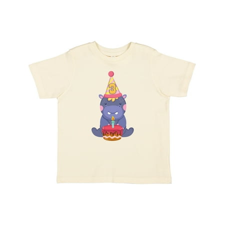 

Inktastic Hippo 3rd Birthday Gift Toddler Boy or Toddler Girl T-Shirt