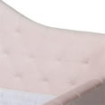 thumbnail image 4 of Baxton Studio Perry Lit de Jour Contemporain en Velours Rose, 4 of 7