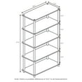 thumbnail image 2 of Furinno Turn-N-Tube 5-Tier Multipurpose Shelf Display Rack, Light Cherry/Black, 17091LC/BK, 2 of 4