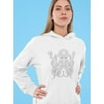 thumbnail image 2 of Incredible Ethnic Octopus Hoodie Women -Image by Shutterstock, Female x-Large, 2 of 4