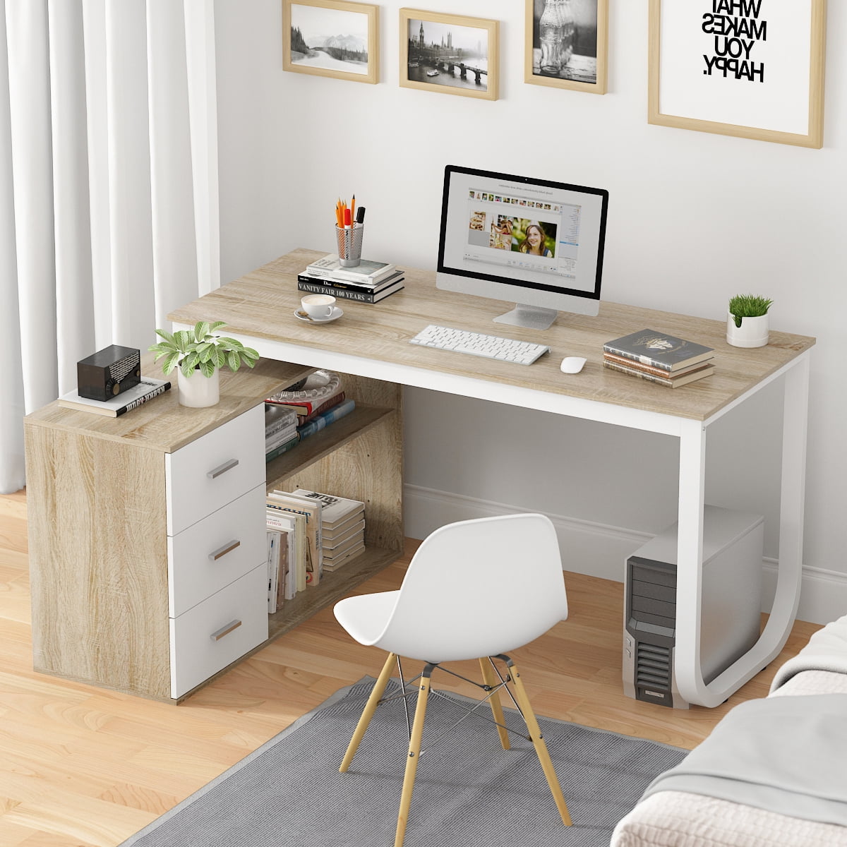 Gamache l on sale shaped writing desk