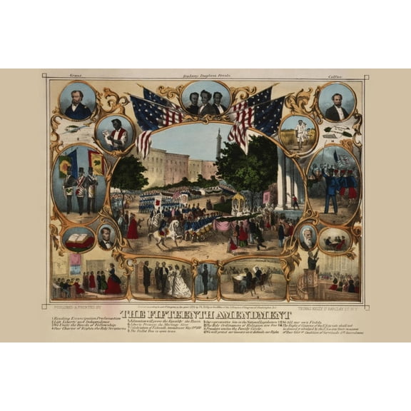 Art.com The Fifteenth Amendment Art Print, 18" x 12"