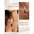thumbnail image 4 of KeyStyle Envelope Locket Necklace with Love You Letter for Women Personalized Necklaces Jewelry Christmas Thanksgiving Day Gift for Her, 4 of 11