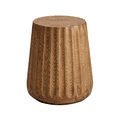 thumbnail image 6 of MOALCOFER Small Concrete Outdoor Side Table with Faux Wood Grain,Round Patio End Table, 6 of 6