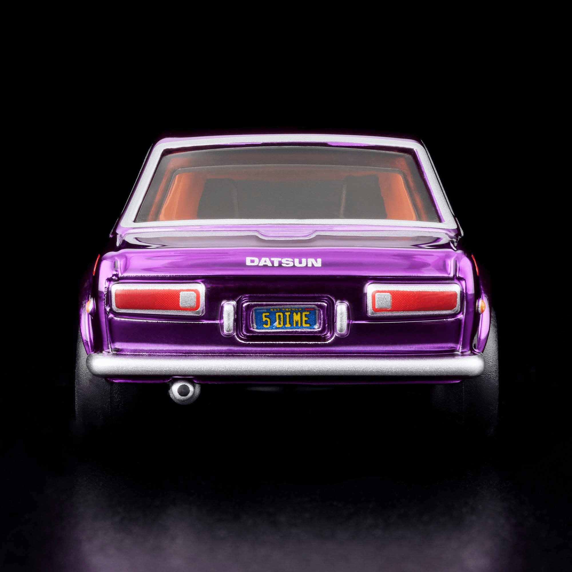 Hot Wheels RLC '71 Datsun 510, Spectraflame Purple, 1:64 Scale Die-Cast Metal Car with Opening Hood, Real Riders Gold Wheels, Exclusive Collectible