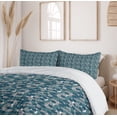 thumbnail image 6 of Ambesonne Botanical Duvet Cover Set, Doodle with Streaks, 2-Calking, Petrol Blue Pale Taupe, 6 of 7