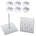 thumbnail image 1 of 50 Pcs Perforated Insulation Pins, 2-1/2 Inch Insulating Nails and 1.5 Inch Self Locking Washers, Anti-aging Aluminum Insulation Fasteners for Wall and Ceiling, 1 of 1