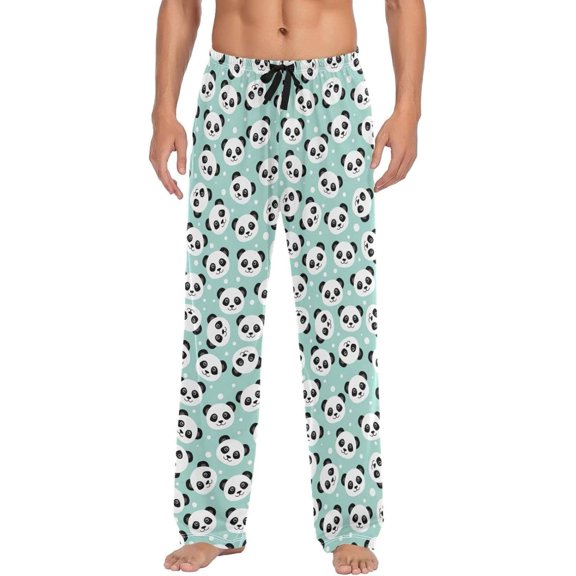 GZHJMY Panda Pajama Pants for Men, Lounge Pants Lightweight Men Pajama Bottoms with Drawstring Pockets, Christmas New Year Birthday Gifts, XX-Large