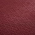 thumbnail image 3 of Jacquard Matelassé 100% Cotton Basketweave 3-Piece Bedspread Set, Embossed Cotton Fabric, Soft, Breathable, Medium Weight, Basketweave, Oversized Bedding , Twin, Garnet by Blue Nile Mills, 3 of 7