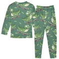 thumbnail image 2 of joogoo Cartoon Crocodile on Skateboard 2 Piece Long Sleeve Tee and Pants Cotton Pajama Set 3T, 2 of 7