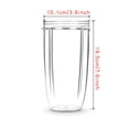 thumbnail image 2 of OUNONA Container Replacement Water Cups Tall Blender Jar Transparent 1Pack Dishwasher Safe, 2 of 8