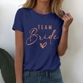 thumbnail image 4 of Womens Tops Short Sleeve Thread Neck Loose Fit Casual Lightweight Work Blouse Tees Oversized Tshirts, 4 of 4