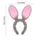 thumbnail image 3 of Diadema de orejas de animal, orejas de conejo de peluche, tocado de cosplay con tela suave para disfraz de Pascua, fiestas, disfraces, marrón, 3 of 6