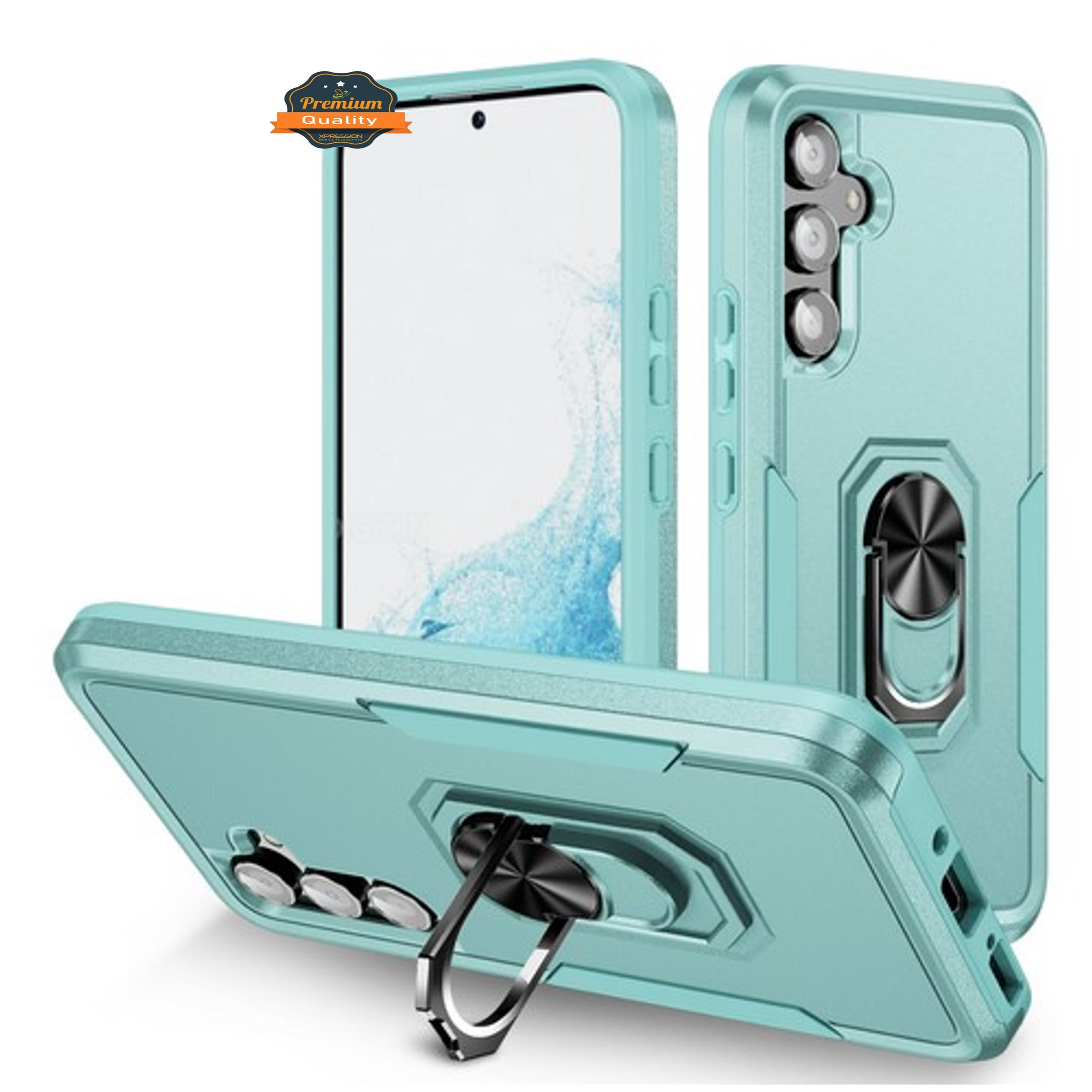 forbi jogger melodrama For Samsung Galaxy A54 5G Heavy Duty Hybrid Rugged 2in1 Shockproof  Protective with Magnetic Ring Stand Holder Phone Case Cover by Xpression -  Teal Sky Blue - Walmart.com