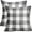 Grey White, variant on Set of 2 Black and White Buffalo Plaid Pillow Covers 16x16Inch Check Pattern Print Decorative Outdoor Pillowcases Holiday Farmhouse Christmas Checked Throw Cushion Case Couch Sofa Bed Decor