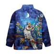 thumbnail image 5 of Uourmeti Art Owls Flower Kids Birthday Sweatshirt Quarter Zip Up Pullover Celebration Party Top Fun Design for Birthday Party Gift Boys Girls Size 11-12, 5 of 7