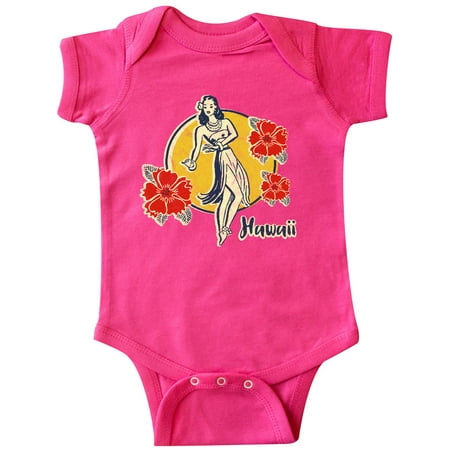 

Inktastic Retro Hula Girl Gift Baby Girl Bodysuit