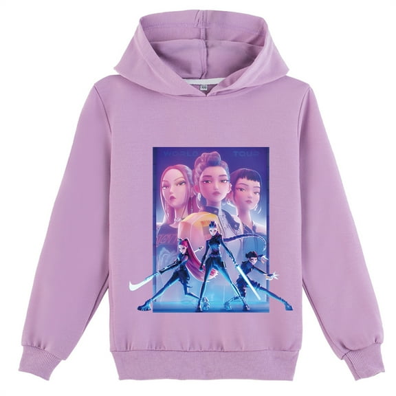 Girls KPop Long Sleeve Sweatshirt Hooded Casual Pullover Hoodie Tops for Teen(8-16 Years)