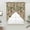 Light Beige, variant on Black Spring Floral Swag Curtains for Kitchen/Bedroom/Living Room, Elegant Pastoral Flowers Birds Retro Art Scalloped Curtains 63 Inch Long, Window Swag Topper Curtains Valances 2 Panels Set 36"x63"