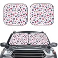 thumbnail image 2 of Honeii Happy Columbus Day Print Foldable Car Sun Shade for Windshield, 2-Piece UV Protection Shade, Protects Car Interior, Ideal for Cars, Trucks, SUVs-Large, 2 of 6