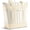 Taupe Stripe, variant on Fit + Fresh Insulated Grocery Tote Bag, Large Leak-Resistant Reusable Cooler, Pink Gingham