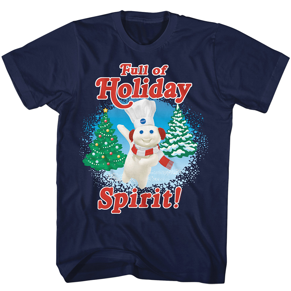 Johnson Smith Pillsbury Doughboy Full Of Holiday Spirit TShirt
