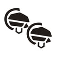 thumbnail image 4 of KAKOWELY 2 Sets Wireless Mouse Skate Compatible for G502 Gaming Mouse Feet Sticker,2.05X"X1.89"X0.12", 4 of 5
