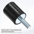 thumbnail image 2 of Uxcell 8-Pack Soportes de Goma con Pernos M6 x 18mm Macho/Hembra D20mmxH25mm, 2 of 7