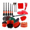 thumbnail image 4 of Kit de detalles para Interior y Exterior de coche, 26 Uds., accesorios para rejillas de ventilación, cepillo de detalle de cepillo de taladro, 4 of 8