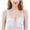 White, variant on AJGRHE Women Comfort Wireless Bra Front Closure Underwire Free Bra Large Cup Support Comfort Thin Strap Back Design 40D White