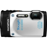 Angle View: Olympus Tough TG-850 16 Megapixel Compact Camera, 0.15", 0.74", Silver