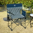 thumbnail image 5 of TIMBER RIDGE Portable Director Chair, Heavy Duty Camping Folding Chair with Compact Size with Side Pocket and Side Table, Support 400 Pounds, Navy, 5 of 8
