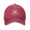 thumbnail image 1 of ZICANCN National Wind Abstraction Pattern Casquette de Baseball Réglable Femmes, Chapeaux pour Hommes Adulte en Jean de Coton Lavé Baseball Caps Mode Rouge, 1 of 6
