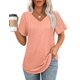 thumbnail image 1 of Tops OFEEFAN Ropa de vacaciones de playa para mujer Coral Pink S, 1 of 6