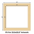 thumbnail image 2 of Beige Picture Frame Mat for 30x30 Frames - Fits 24x24 Photos - 1 Mat, 2 of 7