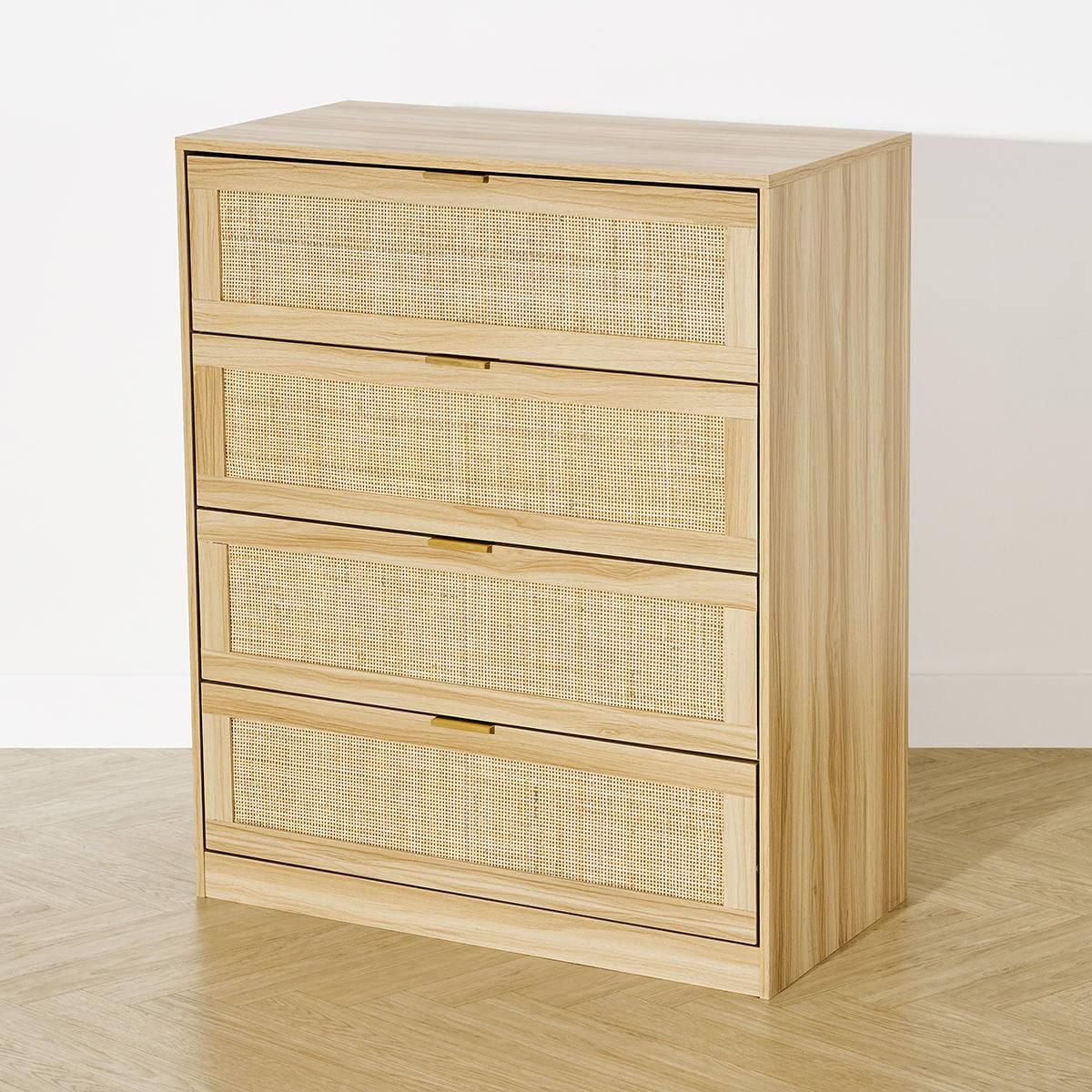 Anko Fraser Rattan 4 Drawer Dresser
